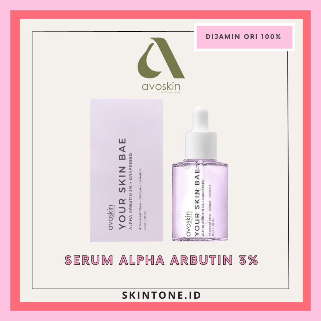 AVOSKIN Serum Your Skin Bae Alpha Arbutin 30ml Samarkan Bekas Jerawat YSB skincare Serum Wajah untuk