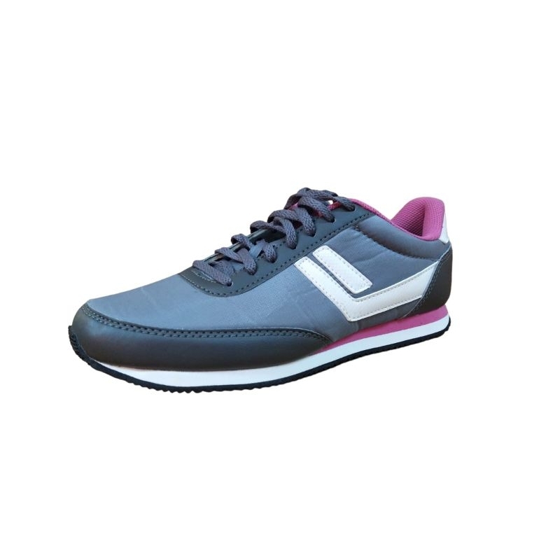 Sepatu League Legas Cewe Abu Pink Sanchez La W Sneakers Shoes Wanita Original