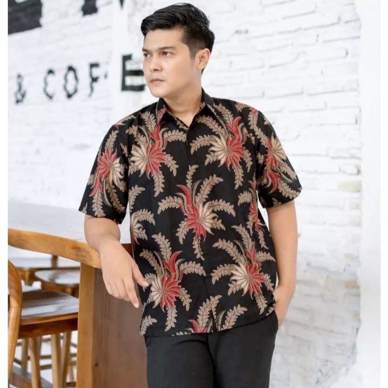 SERAGAM BATIK PRIA LENGAN PENDEK MOTIF AJR