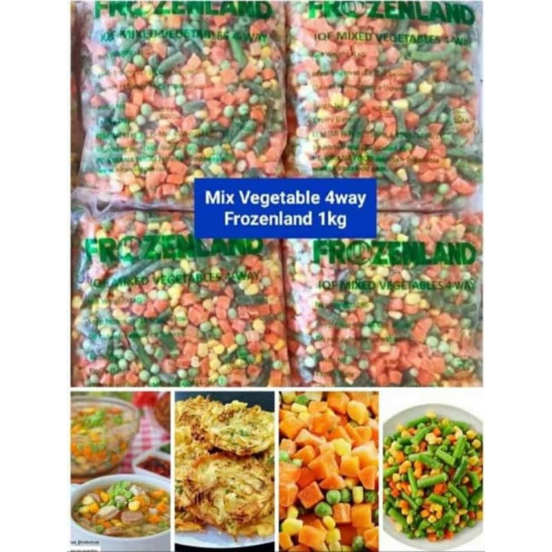 

mix vegetable frozenland 1kg