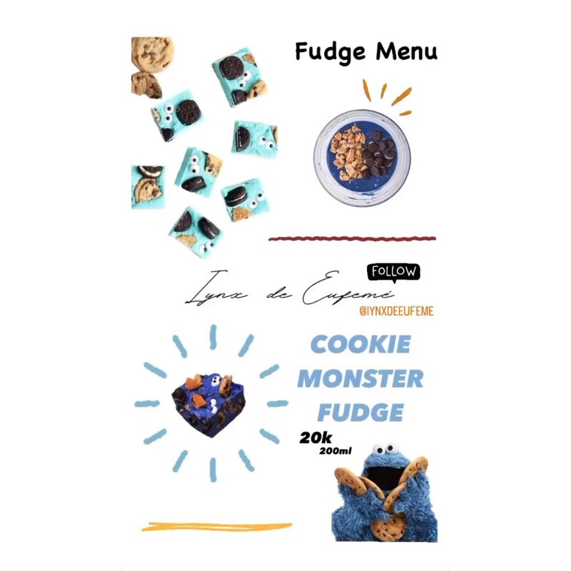 

Cookie Monster Fudge