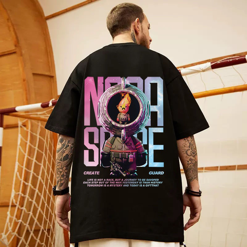 Oversize tshirt import tshirt pira / wanitamotif nasa space Santai