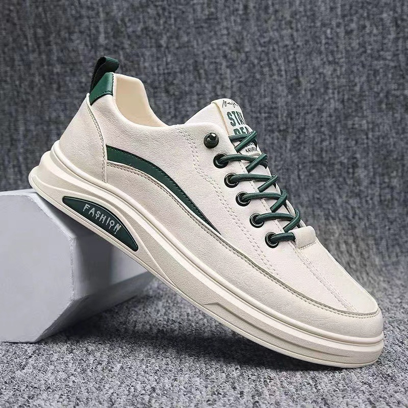 Sepatu Pria Original Sneakers Putih Casual Running Travelling Sepatu Cowok Dewasa Kerja Kasual Outdoor Sekolah Sport Cream