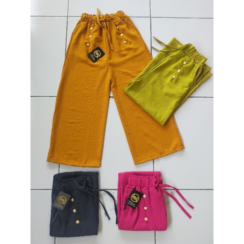 CELANA KULOT ANAK PEREMPUAN  4-13 TAHUN CLANA KERINGKLE ANAK AIFLOWW ANAK FASHION ANAK PEREMPUA Kulot Crinkle//Celana Wanita//Kulot Crinkle //kulot airflow Premium