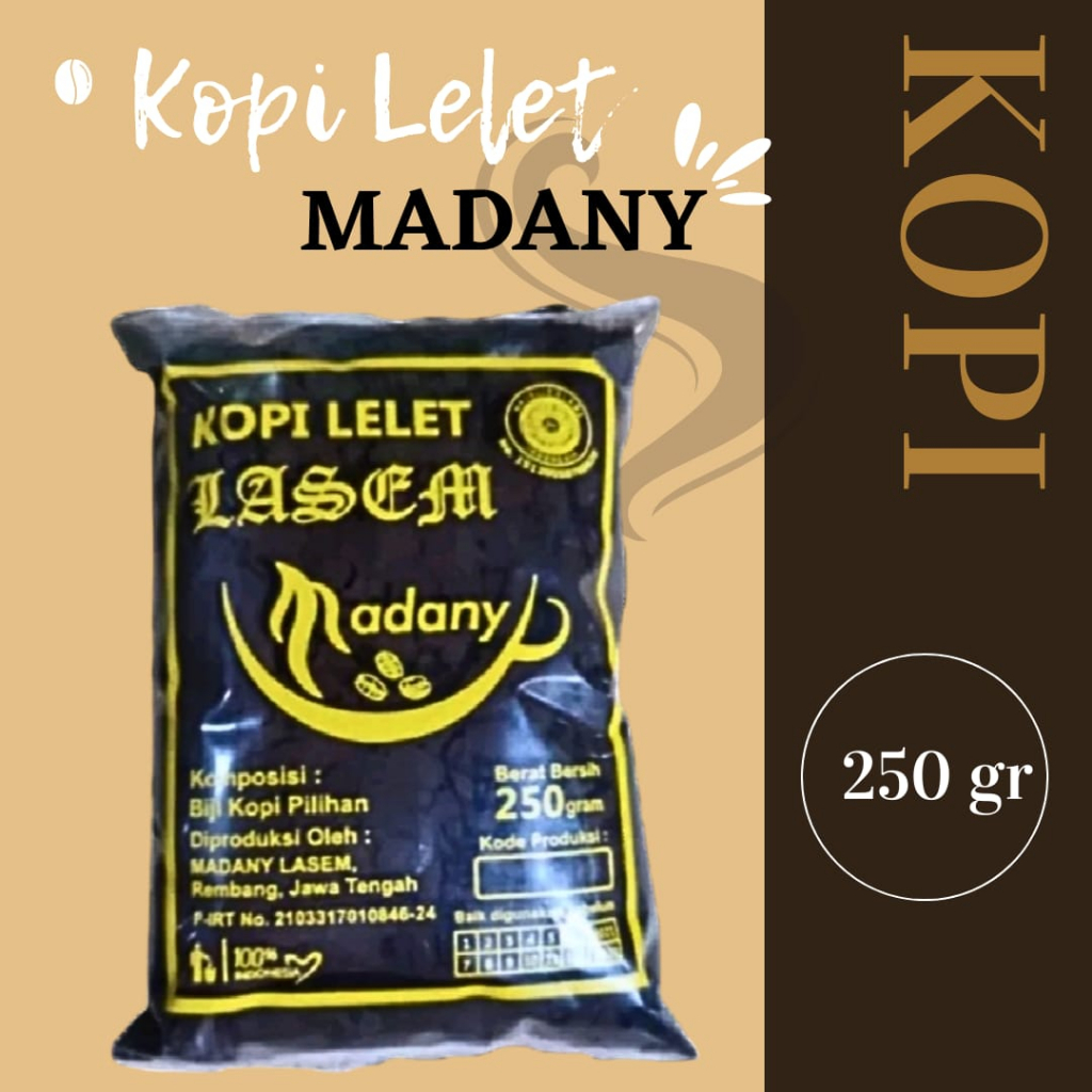 

KOPI LELET MADANY Khas Lasem Rembang Jawa Tengah - 200 GR