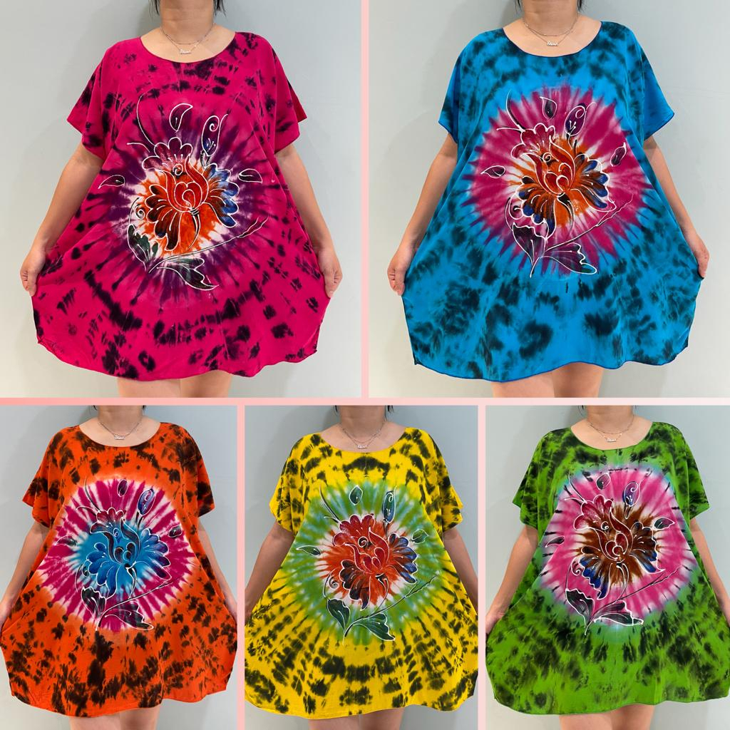 BAJU BALI BLUS LUKIS SUPER JUMBO SZ XXXXL NR/MOTIF REAL PICT