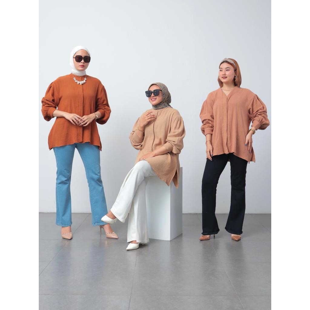 Kemeja Cringkle Indira Overisize - 2301.02.052