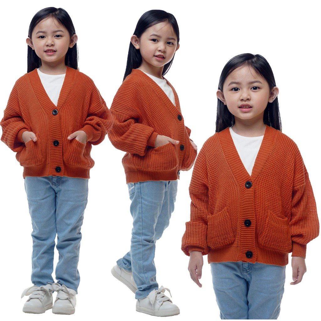 Cardigan Anak  Cardigan Rajut Anak  Pakaian Anak Usia 4-7 Tahun Cardigan Atasan Jaket Cardigan Cardi