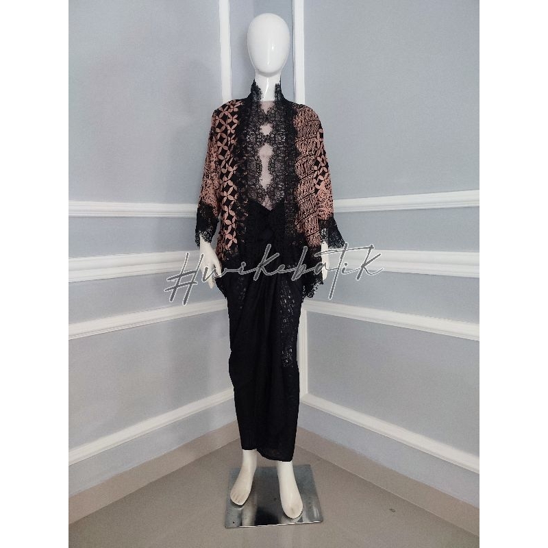 BATIK TRUSMI | SET KEBAYA OUTER RENDA ROK LILIT ARUNIKA JEMIMA BATIK VISCOSE