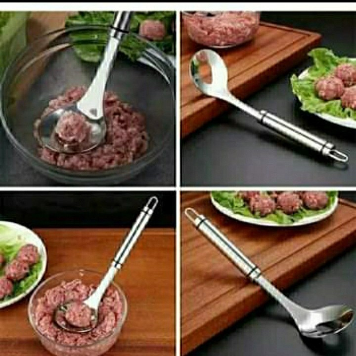 SENDOK CETAK BAKSO STAINLESS SENDOK PEMBUAT BAKSO ALAT CETAK BAKSO - B