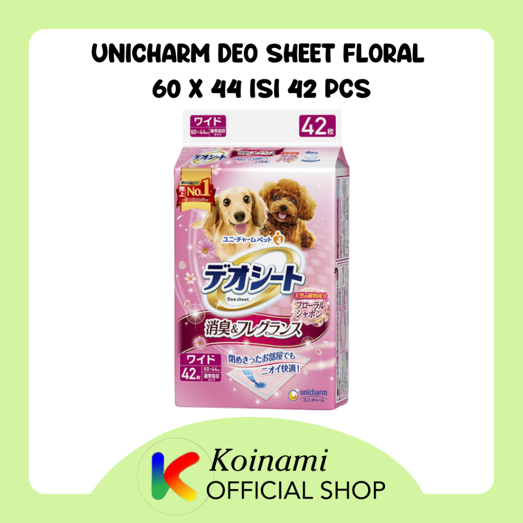 Unicharm Deo Sheet Floral Aroma Wide Size 60 x 44 Isi 42 Pcs