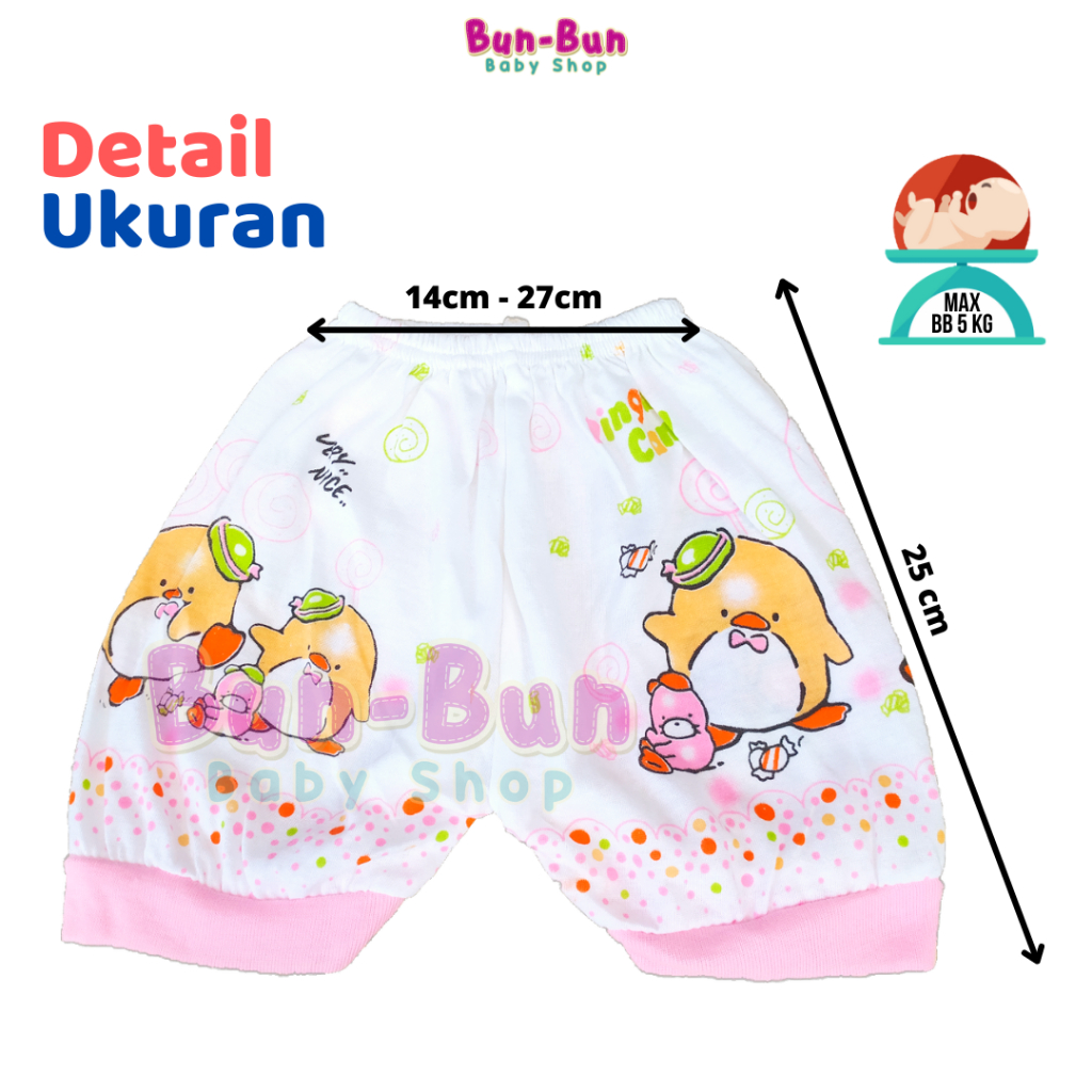 Celana Pendek Bayi Laki Perempuan Perlengkapan Bayi Baru Lahir Baju Baby Newborn  Pakaian