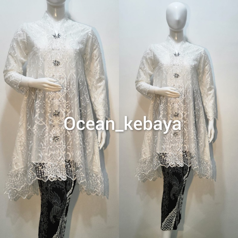 kebaya kartini tulle bordir payet