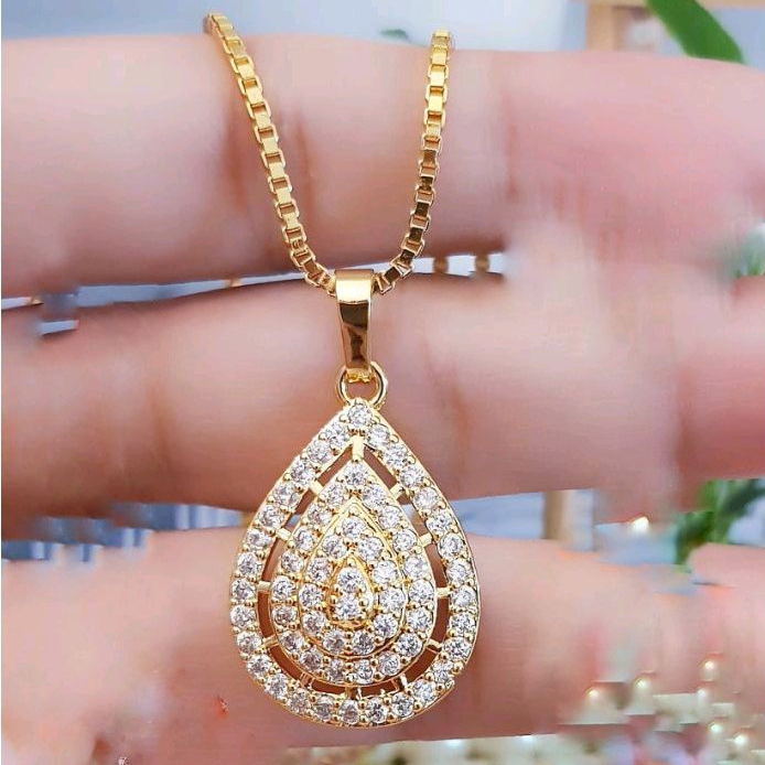 Xuping set perhiasan lapis emas 24k 1608