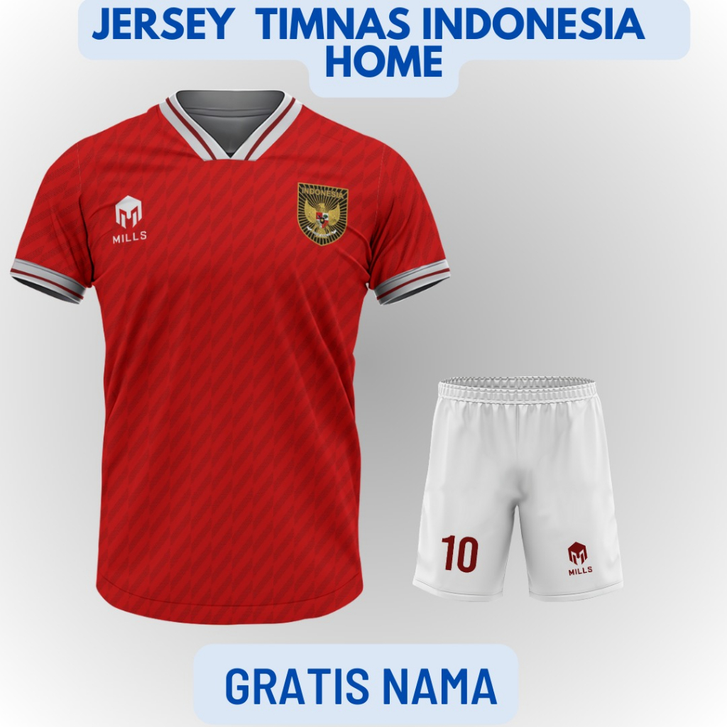 JERSEY TIMNAS INDONESIA HOME 1987 FULL PRINTING