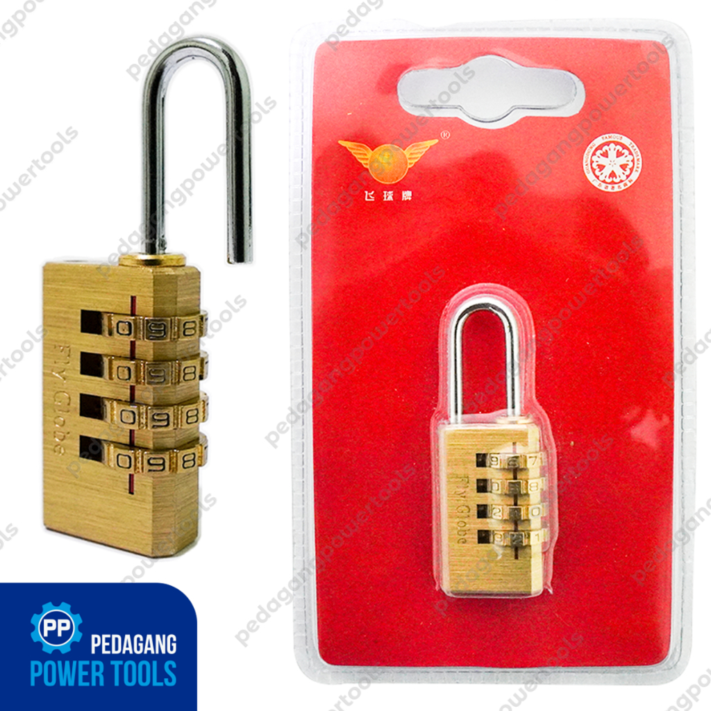 Gembok Angka 4 Digit Samping Kombinasi Kunci Tas Koper Travel Padlock