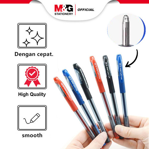 

M&G Stick Gel Pen 0.38mm / Pena Gel Pulpen Gel Tinta/ Stick Gel Pen / Comfort rubber grip Pena Cair