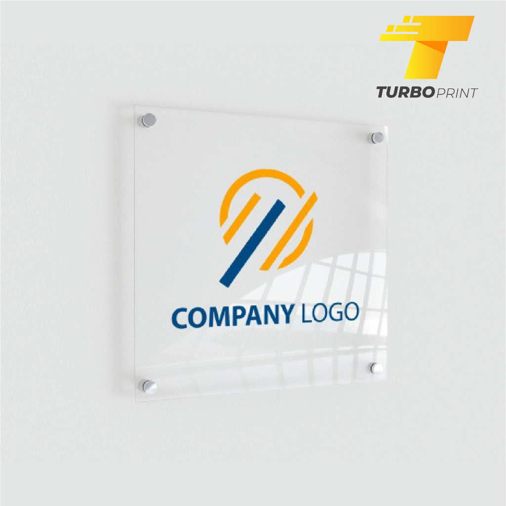 CUSTOM SIGNAGE LOGO PERUSAHAAN PLANG ACRYLIC - PAPAN NAMA TOKO - PLANG USAHA