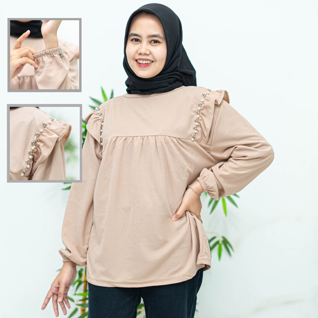 GRITE BLOUSE BAHAN CREPE