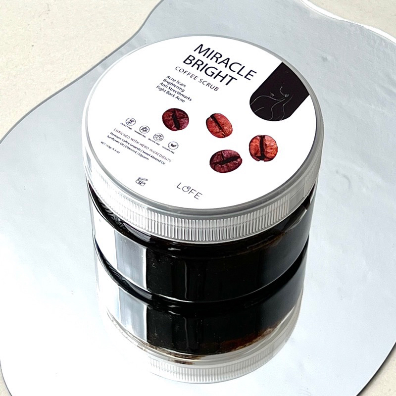 LOFE Miracle Coffee Scrub (FRANK BODY / TIFF BODY BUT BETTER) - BRIGHTENING NATURAL by LOFE MENGATAS