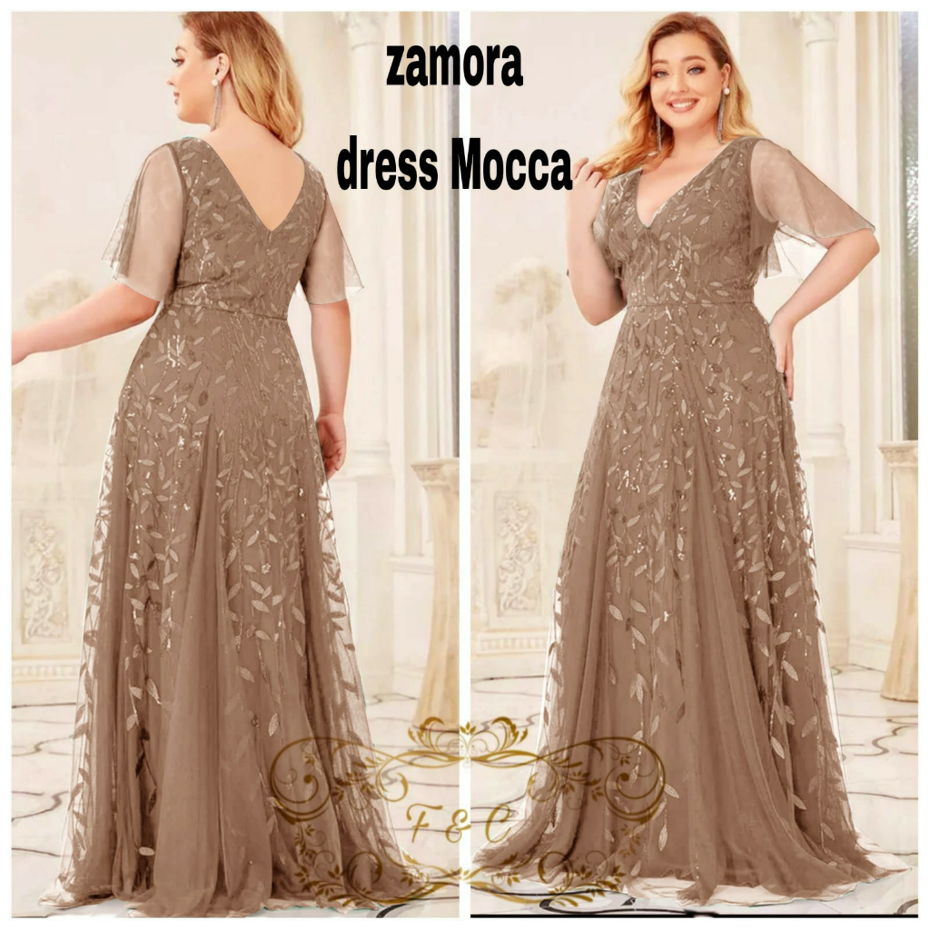 Feodora Fashion/Dress party terbaru / Dress zamora / pakaian wanita model dress / dress wanita premium / dress party (GOOD QUALITY)