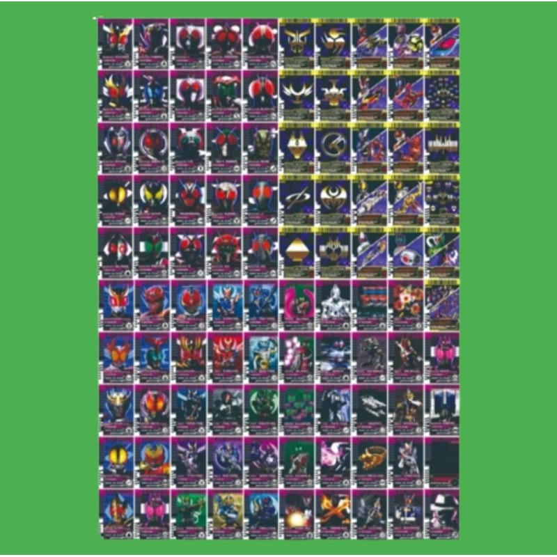 CARD CUSTOM KAMEN RIDER DECADE ISI 100 PCS CARD UNTUK DX DECADE