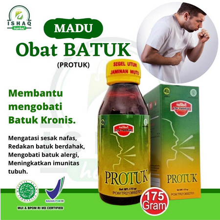 PROTUK Madu Batuk Herbal Untuk Batuk Berdahak Pilek Demam Halal BPOM