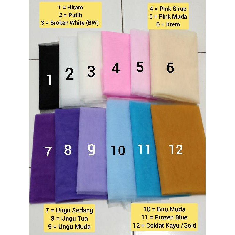 Kantong Tile Souvenir Tanpa Serut (T40, T35, T30, T25, T20, T16)