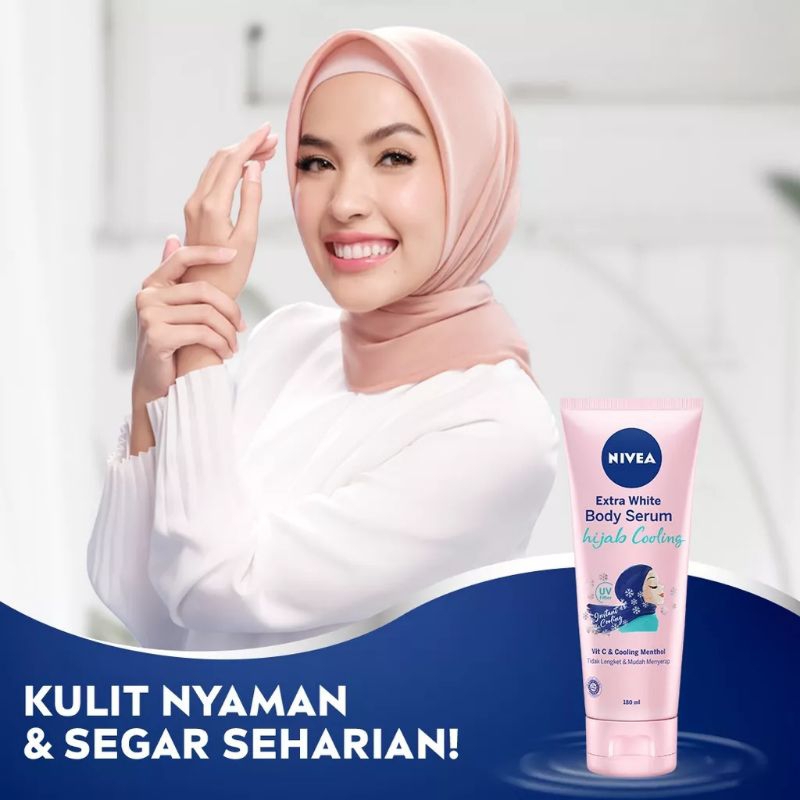 NIVEA Body Serum Extra White - Night | Repair Care Protect | Radiant | Glow | Hijab 180ml