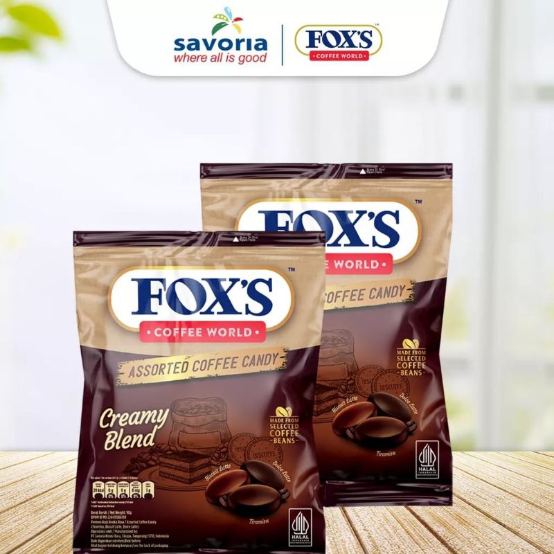 

95 - Permen FOX'S Coffe World Creamy Blend Bag - 3 rasa dalam 1 kemasan 90g