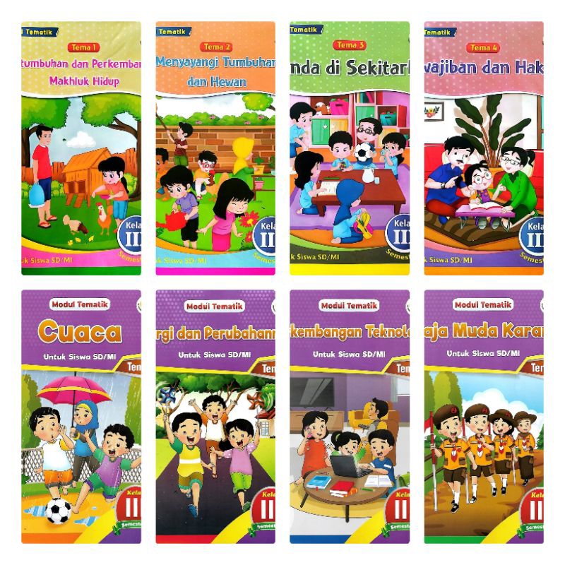 Lks tematik kelas 3 SD MI Tema 1,2,3,4,5,6,7,8 kurikulum 2013