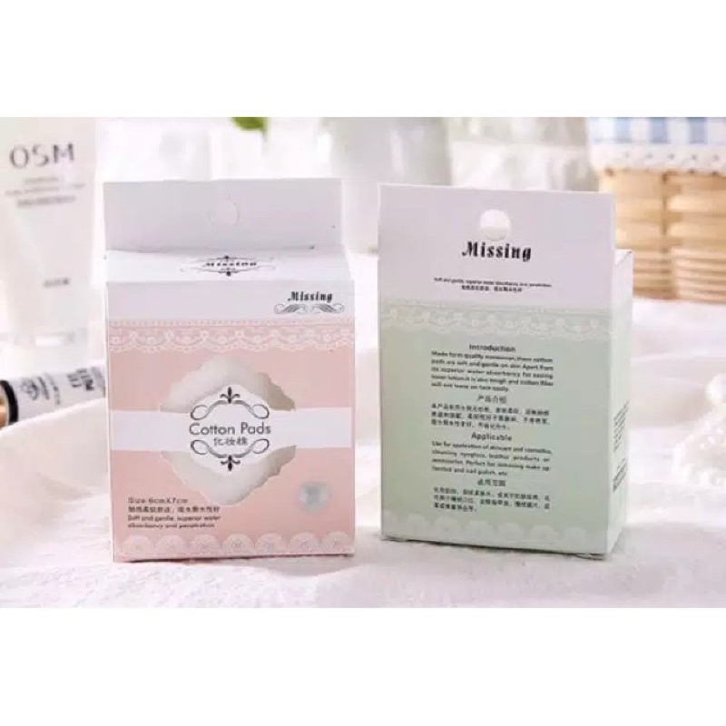 AF-014 Kapas Toner Facial Cotton Pads 40 Lembar / Kapas Tipis Make Up / Kapas Toner