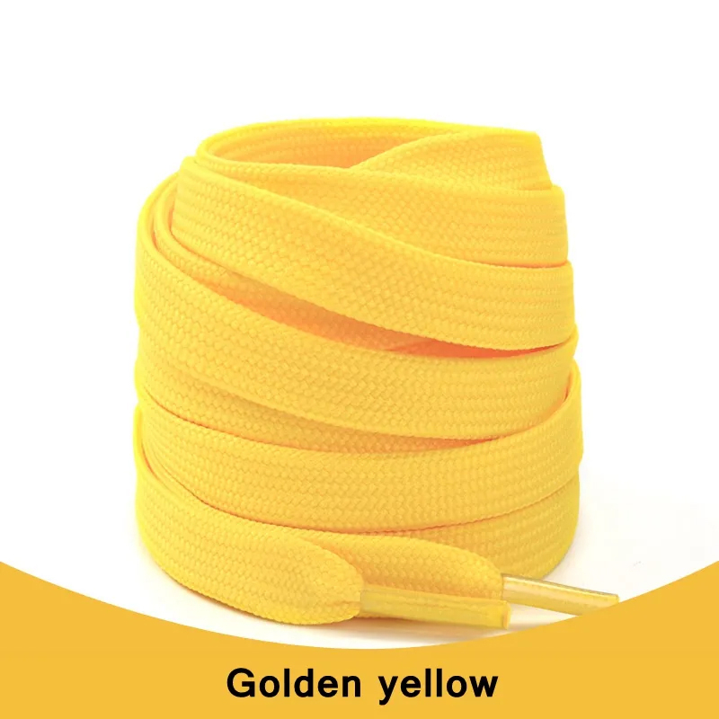 Tali Sepatu Pipih UNIXLACE Double Layer | Flat Shoelace | Yellow