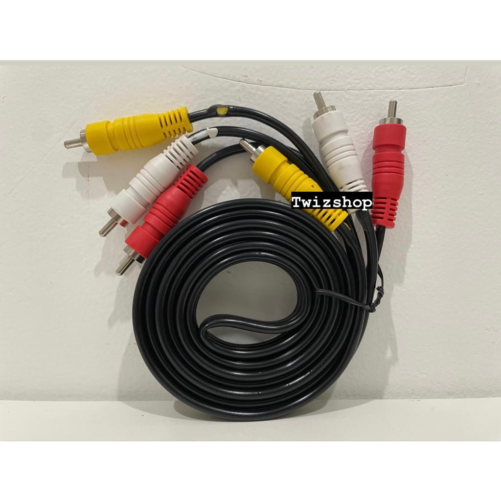 Kabel RCA to RCA 1.5M / Kabel AV High Quality 3 ke 3 RCA 1.5 Meter 1,5M