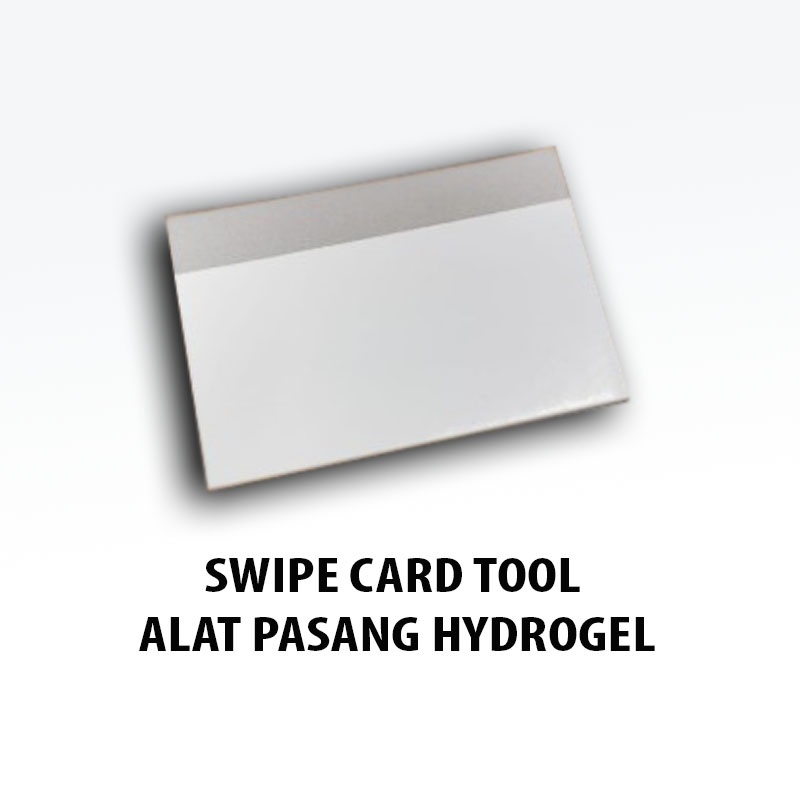 Alat Bantu Pasang Antigores - Sunblash - SKin - Sticker SCRAPPER Swipe Kartu Card Bantuan Dorong / Model kain / Dorongan 1PCS  + Tisu Wipes 1PCS / Jual Hydrogel dorongan Swipe Kartu Card Bantuan Dorong Antigores-Anti Gores-Screen Guard Protector SWIPE