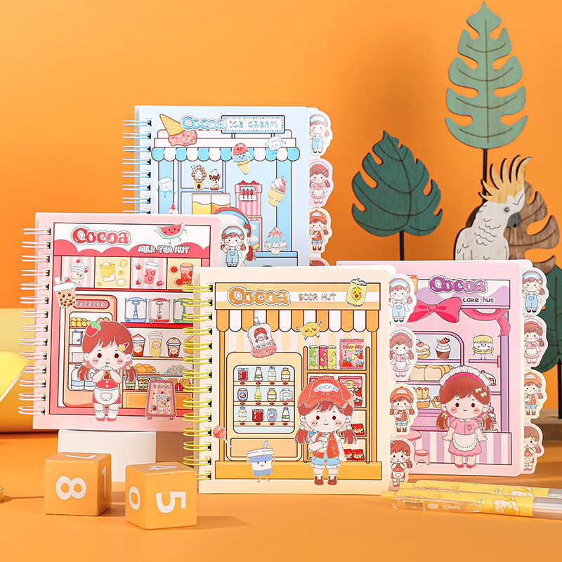 

Buku Spiral binder karakter kartun lucu cute cocoa store