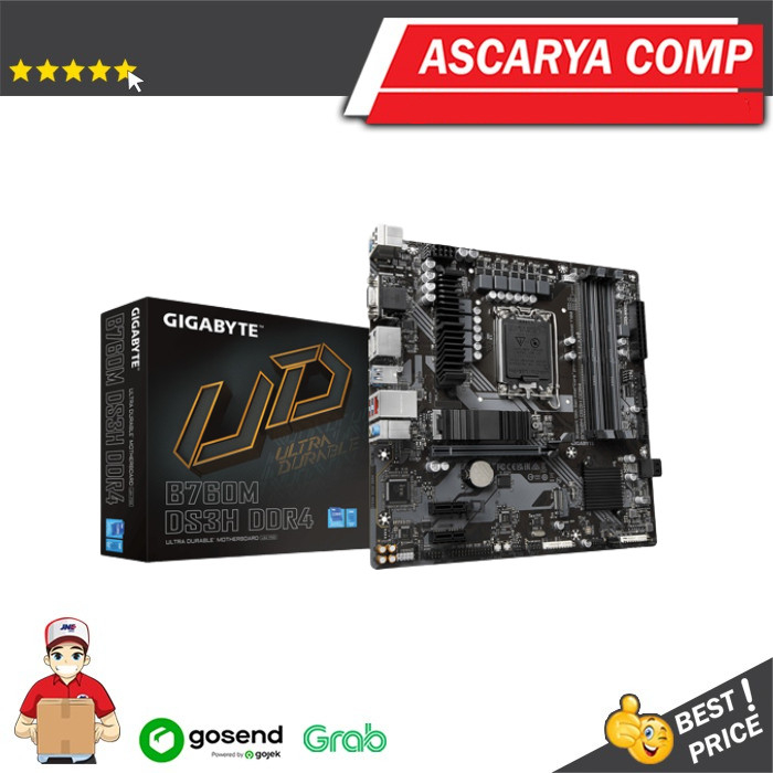 Gigabyte B760M DS3H DDR4 - LGA1700, Gen 12, Gen 13 / motherboard