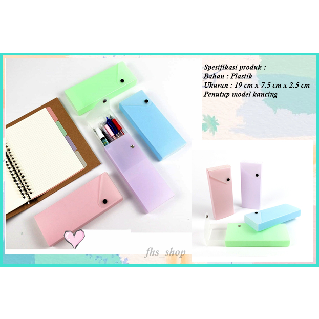 

Tempat Pensil Pastel Minimalist Tempat Pensil Aesthetic Tepak Pensil Pastel Color Joyko Pencil Case