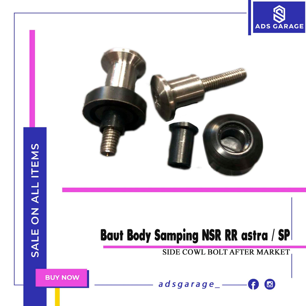 Side Cowl Bolt Set NSR RR Astra/SP - Baut Body Samping aftre market
