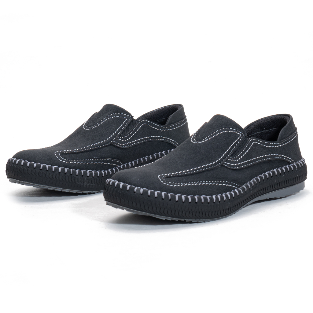 Moralist Sepatu Slip On Pria Mocassin Akarsana Casual Outsole Karet Anti Slip