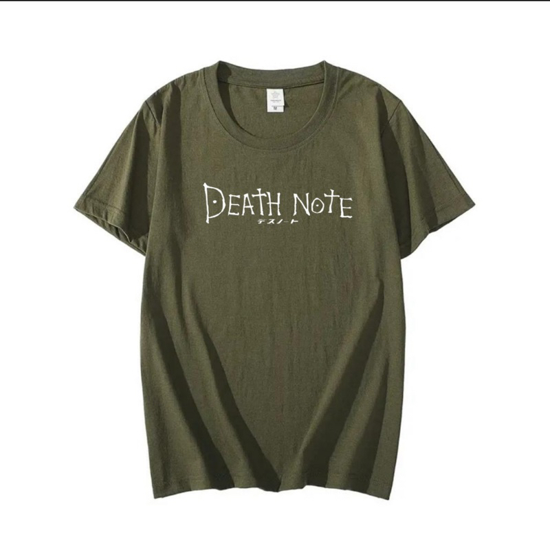 Kaos pria atasan pria lengan pendek kaos oblong laki laki dewasa death note