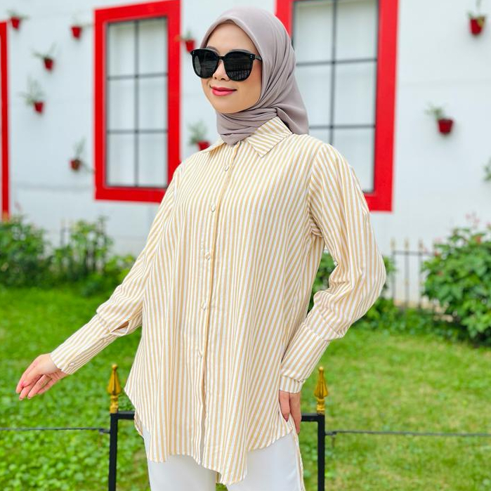 Radwah - Shabir Top Stripe - Atasan Wanita