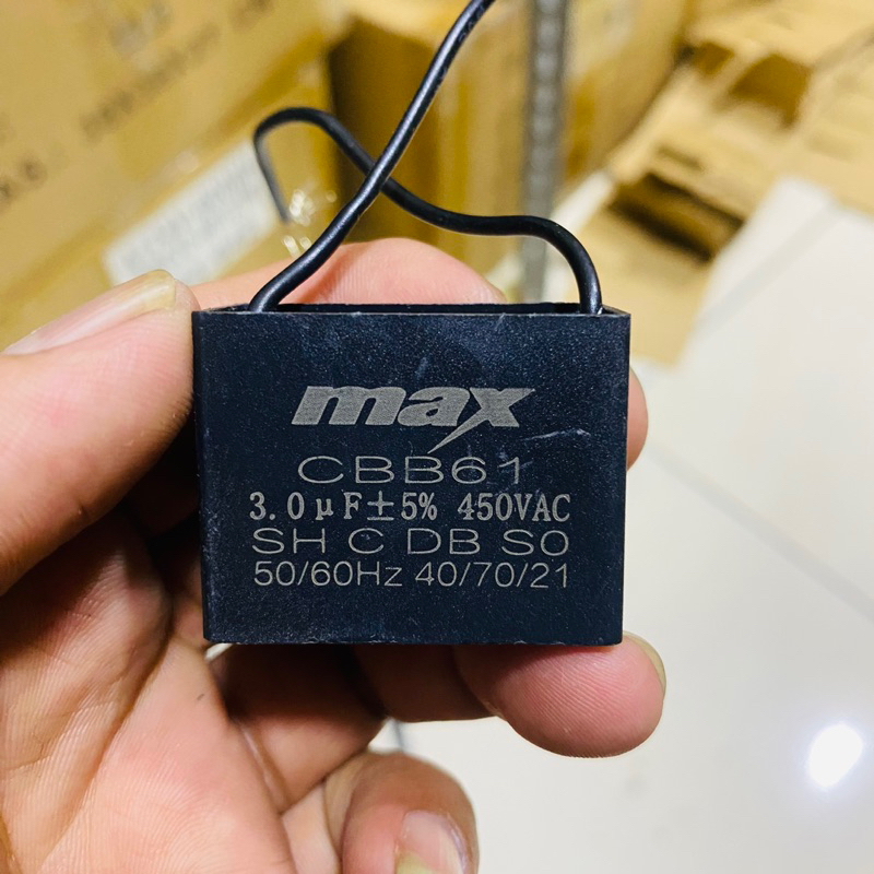 kapasitor kotak 3uf 450v max/cbb