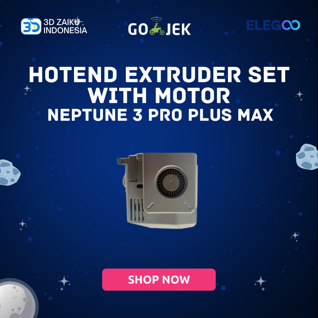 Original ELEGOO Neptune 3 Pro Plus Max Hotend Extruder Set with Motor