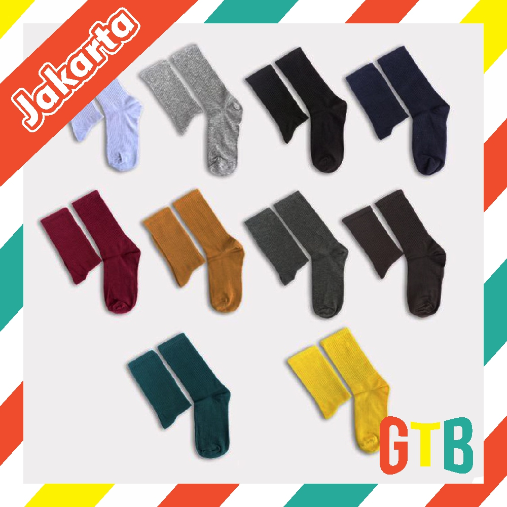 ❤️GTB❤️ Kaos Kaki Oldschool / Kaos Kaki Basic / Kaos Kaki Polos Sebetis KK111