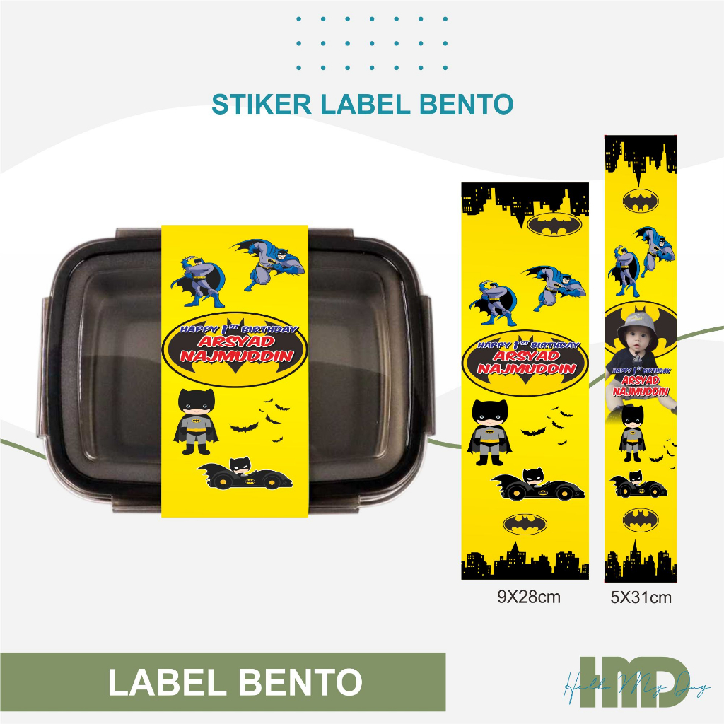 

Paket Label Bento Stiker Makanan Segel Kotak makan