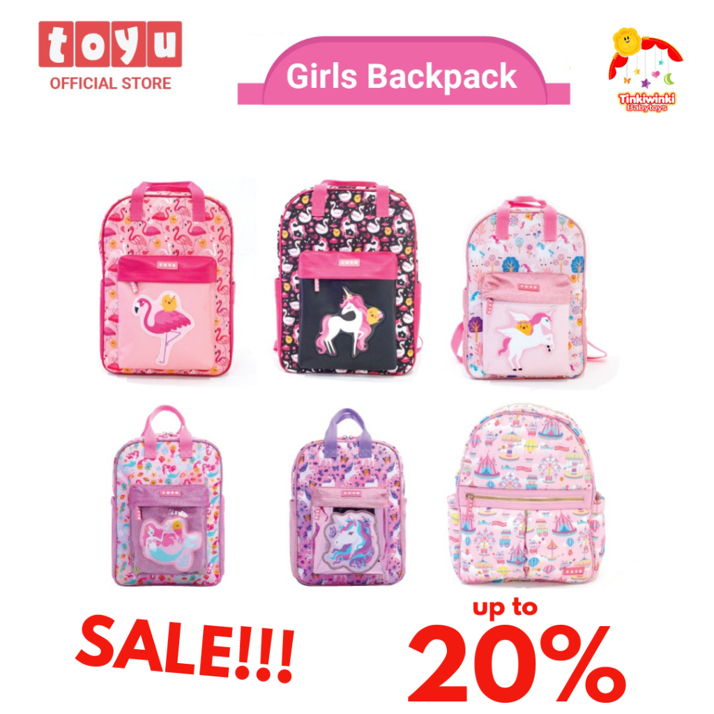 TOYU Girls Backpack Tas Ransel Sekolah Anak Perempuan
