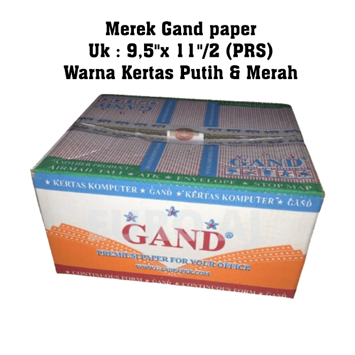 

KERTAS CONTINUOUS FORM 2PLY NCR - 9,5x11 (PRS) MEREK GAND