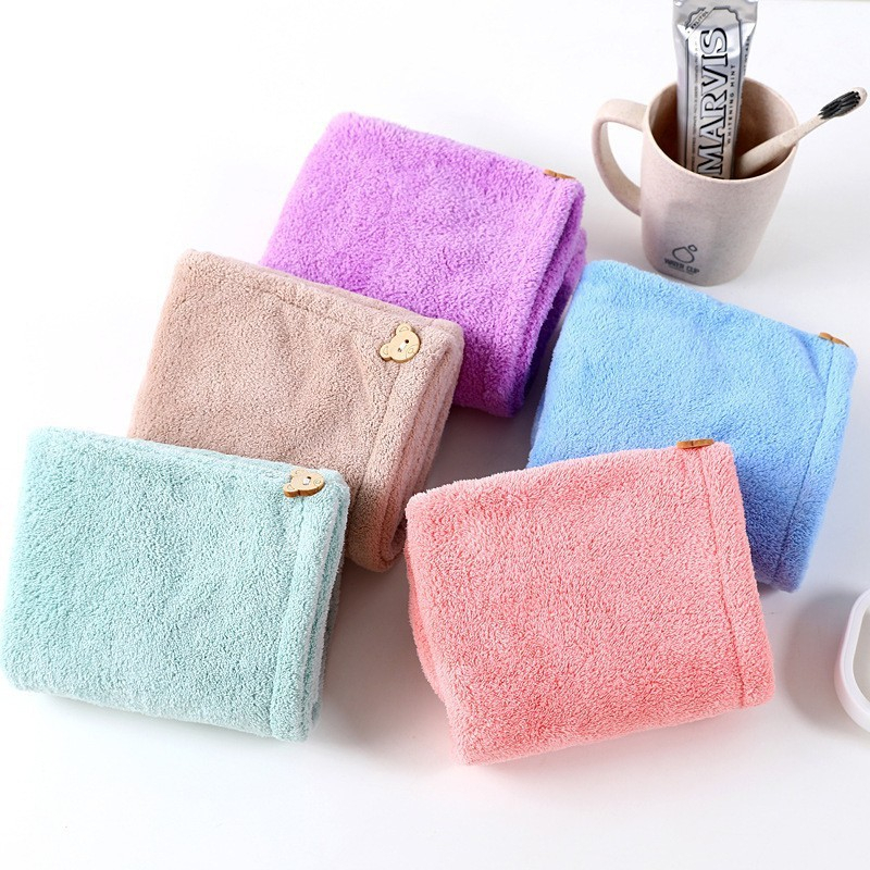 Handuk Keramas Microfiber - Pengering Rambut Kepala Magic Towel