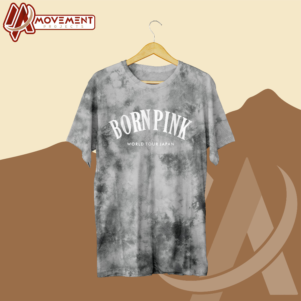 [PREMIUM] KAOS - BLACKPINK BORNPINK WORLD TOUR JAPAN GREY (TIE DYE)